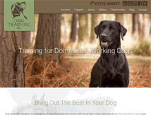 Tablet Screenshot of dog-training4u.co.uk